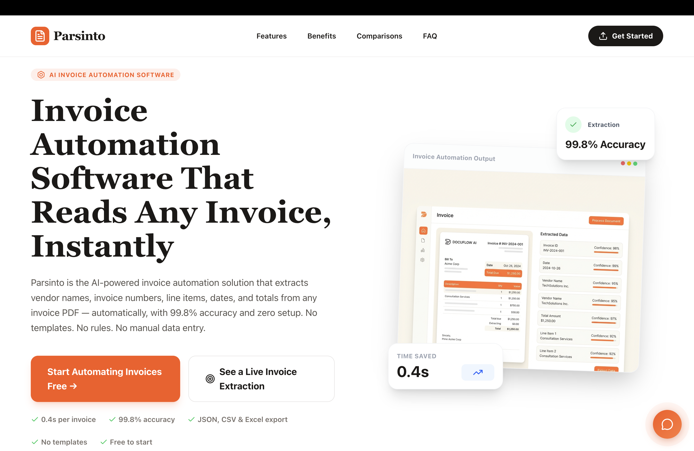 Parsinto interface